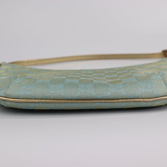 Sold💜Gucci Monogram Pochette Blue Handbag - Picture 6 of 16